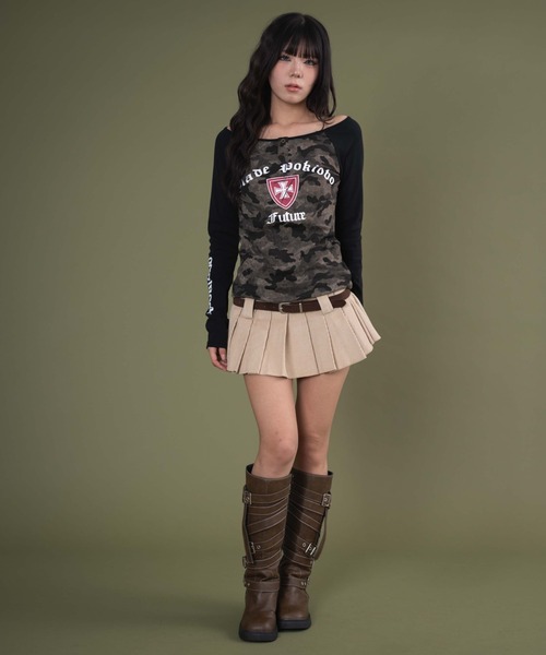 dispark（ディスパーク）の「DISPARK/クロスロゴラグラントップ（Tシャツ/カットソー・レディース・杢グレー/その他1・FREE）」の15枚目の写真