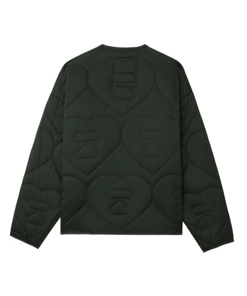 A BATHING APE(アベイシングエイプ)の「HEART QUILTED ARMY LINER JACKET(その他アウター・レディース・ネイビー/オリーブ/アイボリー・FREE)」の5枚目の写真