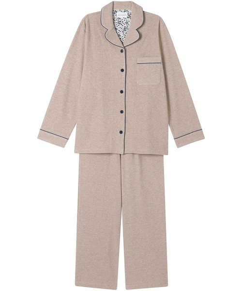 une nana cool(ウンナナクール)の「【綿混】コットンパイルパジャマ MADE WITH LIBERTY FABRIC(ルームウェア/パジャマ・レディース・ベージュ/ブラック/ブラウン/ホワイト/チョコ/ネイビー・L/M)」の5枚目の写真