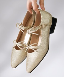 レディースのパンプス（ゴールド/金色系）ファッション通販