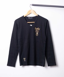 【RES】【Day Moon】バックプリントVネックL/S-T