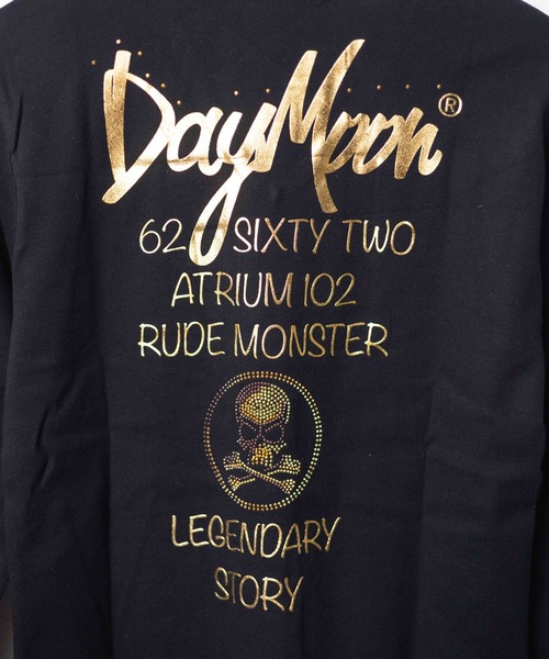 ARCHIVER(アーカイバ)の「【RES】【Day Moon】バックプリントVネックL/S-T(Tシャツ/カットソー・メンズ・ブラック・LARGE)」の3枚目の写真