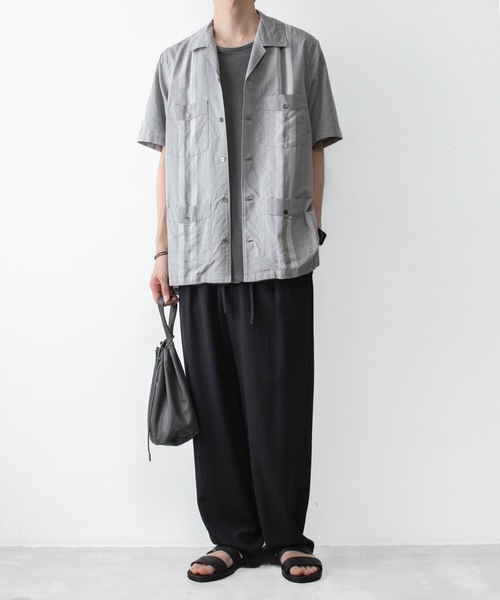 ATTACHMENT(アタッチメント)の「2/90 ウールツイストツイル イージートラウザーズ/ 2/90 WO TWIST TWILL EASY TROUSERS(スラックス・メンズ・ブラック/グレー・4/1/2/3)」の21枚目の写真