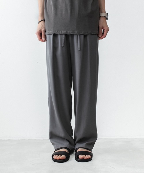 ATTACHMENT(アタッチメント)の「2/90 ウールツイストツイル イージートラウザーズ/ 2/90 WO TWIST TWILL EASY TROUSERS(スラックス・メンズ・ブラック/グレー・4/1/2/3)」の3枚目の写真