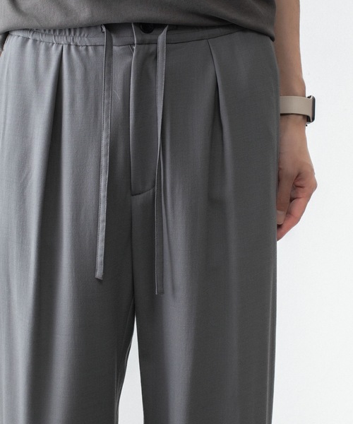 ATTACHMENT(アタッチメント)の「2/90 ウールツイストツイル イージートラウザーズ/ 2/90 WO TWIST TWILL EASY TROUSERS(スラックス・メンズ・ブラック/グレー・4/1/2/3)」の7枚目の写真