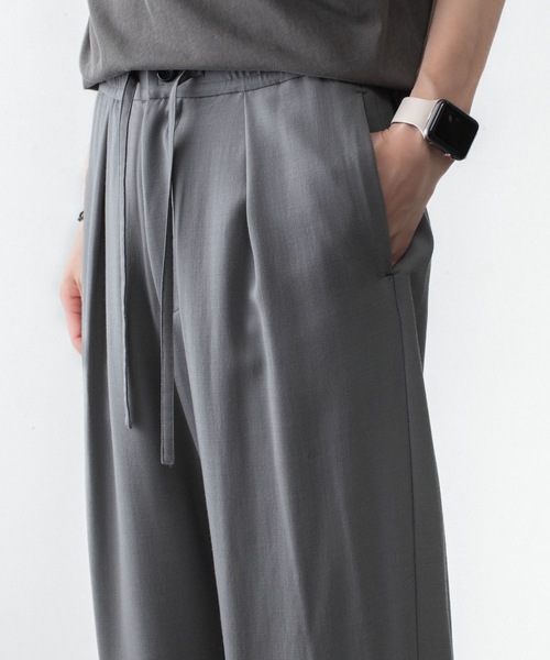 ATTACHMENT(アタッチメント)の「2/90 ウールツイストツイル イージートラウザーズ/ 2/90 WO TWIST TWILL EASY TROUSERS(スラックス・メンズ・ブラック/グレー・4/1/2/3)」の8枚目の写真