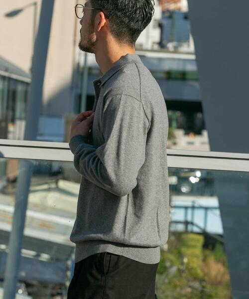 コットンカシミヤニットポロシャツ（ニット/セーター）｜URBAN