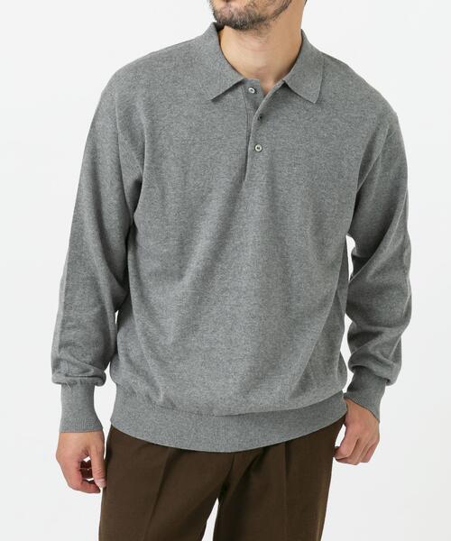 コットンカシミヤニットポロシャツ（ニット/セーター）｜URBAN