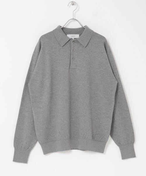 URBAN RESEARCH ROSSO MEN(アーバンリサーチロッソメン)の「コットンカシミヤニットポロシャツ(ニット/セーター・メンズ・グレー系その他/グレー/ブラック/アイボリー・MEDIUM/LARGE)」の8枚目の写真