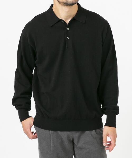 URBAN RESEARCH ROSSO MEN(アーバンリサーチロッソメン)の「コットンカシミヤニットポロシャツ(ニット/セーター・メンズ・グレー系その他/グレー/ブラック/アイボリー・MEDIUM/LARGE)」の14枚目の写真