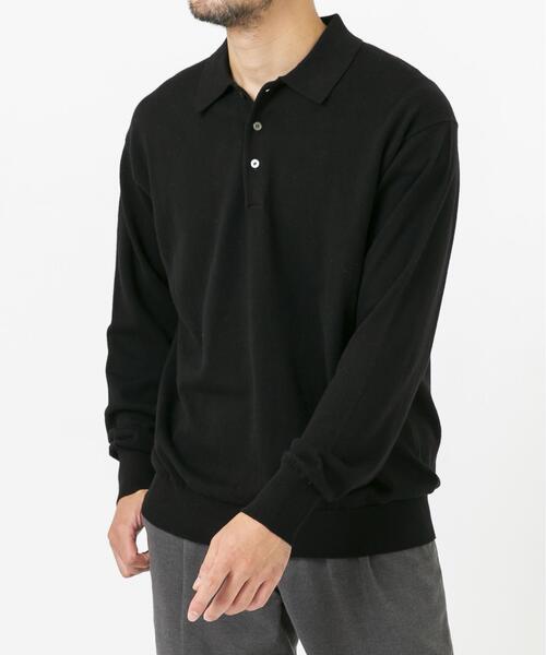 URBAN RESEARCH ROSSO MEN(アーバンリサーチロッソメン)の「コットンカシミヤニットポロシャツ(ニット/セーター・メンズ・グレー系その他/グレー/ブラック/アイボリー・MEDIUM/LARGE)」の13枚目の写真