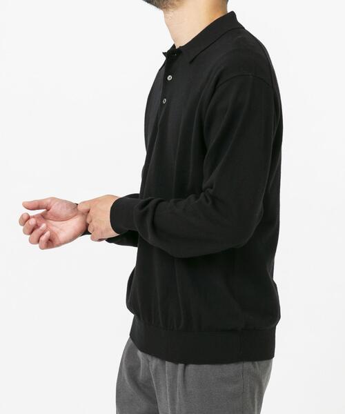 URBAN RESEARCH ROSSO MEN(アーバンリサーチロッソメン)の「コットンカシミヤニットポロシャツ(ニット/セーター・メンズ・グレー系その他/グレー/ブラック/アイボリー・MEDIUM/LARGE)」の12枚目の写真