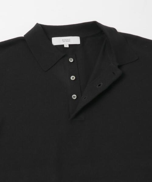 URBAN RESEARCH ROSSO MEN(アーバンリサーチロッソメン)の「コットンカシミヤニットポロシャツ(ニット/セーター・メンズ・グレー系その他/グレー/ブラック/アイボリー・MEDIUM/LARGE)」の19枚目の写真