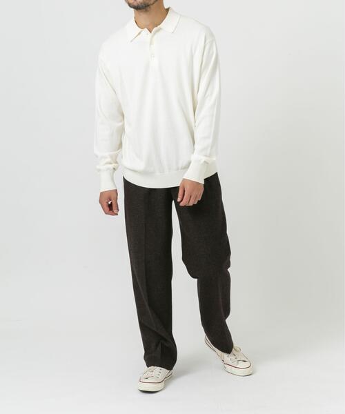 URBAN RESEARCH ROSSO MEN(アーバンリサーチロッソメン)の「コットンカシミヤニットポロシャツ(ニット/セーター・メンズ・グレー系その他/グレー/ブラック/アイボリー・MEDIUM/LARGE)」の22枚目の写真