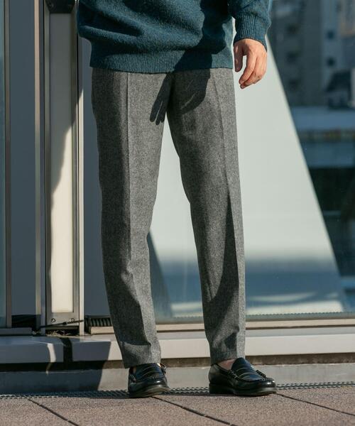 URBAN RESEARCH ROSSO MEN（アーバンリサーチロッソメン）の「『XLサイズあり』ウールツイードテーパードパンツ（その他パンツ・メンズ・ブラック/チャコールグレー/ダークブラウン・MEDIUM/LARGE/X-LARGE）」の2枚目の写真