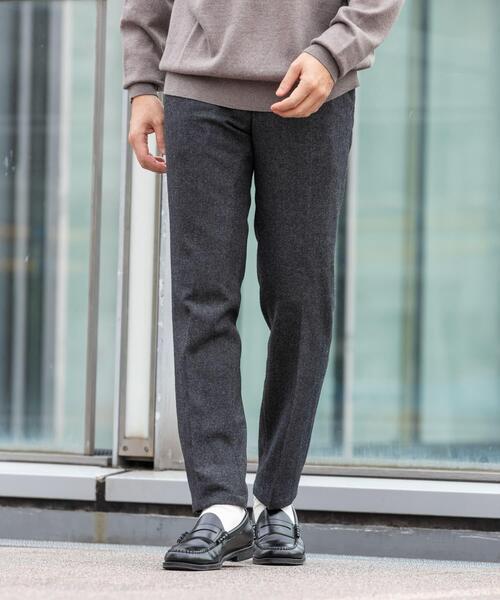 URBAN RESEARCH ROSSO MEN（アーバンリサーチロッソメン）の「『XLサイズあり』ウールツイードテーパードパンツ（スラックス・メンズ・ブラック/チャコールグレー/ダークブラウン・MEDIUM/LARGE/X-LARGE）」の19枚目の写真
