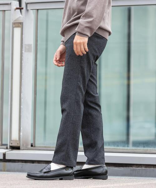 URBAN RESEARCH ROSSO MEN（アーバンリサーチロッソメン）の「『XLサイズあり』ウールツイードテーパードパンツ（スラックス・メンズ・ブラック/チャコールグレー/ダークブラウン・MEDIUM/LARGE/X-LARGE）」の20枚目の写真