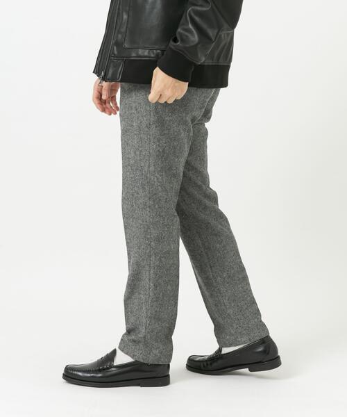 セール】『XLサイズあり』ウールツイードテーパードパンツ（その他