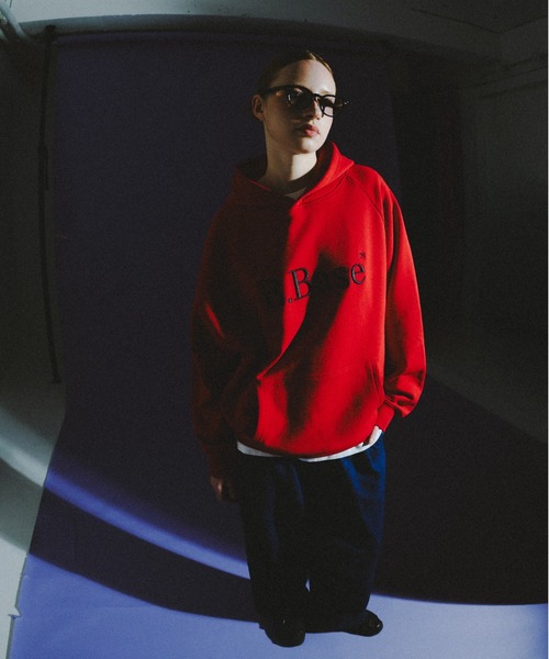 BROKEN BASE（ブロークンベース）の「B.Base 3D Embroidered Hoodie / B.Base 3Dエンブロイデッドフーディ（スウェット・メンズ・レッド/ブラウン/ネイビー/グレー/カーキ/ブラック・SMALL/LARGE/MEDIUM）」の15枚目の写真