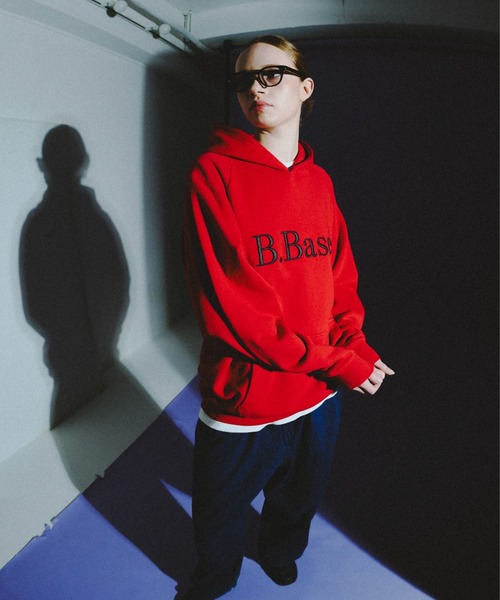 BROKEN BASE（ブロークンベース）の「B.Base 3D Embroidered Hoodie / B.Base 3Dエンブロイデッドフーディ（スウェット・メンズ・レッド/ブラウン/ネイビー/グレー/カーキ/ブラック・SMALL/LARGE/MEDIUM）」の17枚目の写真