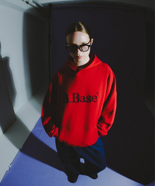 BROKEN BASE（ブロークンベース）の「B.Base 3D Embroidered Hoodie / B.Base 3Dエンブロイデッドフーディ（スウェット・メンズ・レッド/ブラウン/ネイビー/グレー/カーキ/ブラック・SMALL/LARGE/MEDIUM）」の20枚目の写真