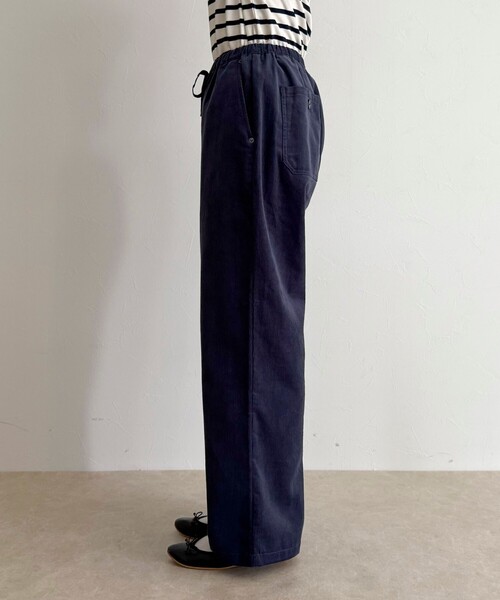 fredy emue（フレディエミュ）の「【GEVACO/ゲバコ】コーデュロイイージーワイドパンツ（その他パンツ・レディース・アイボリー/ブラック/ブルー/キャメル・38）」の14枚目の写真