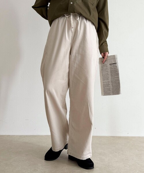 セール】【GEVACO/ゲバコ】コーデュロイイージーワイドパンツ（その他