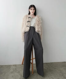 PROPORTION BODY DRESSING | 【加藤栞さん着用】ハイウエストラップパンツ / 1215230004(その他パンツ)