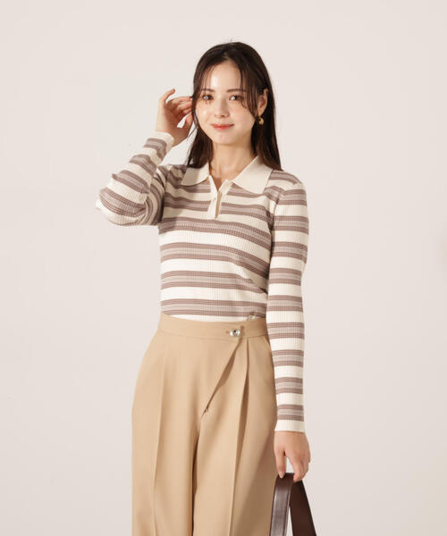 PROPORTION BODY DRESSING（プロポーションボディドレッシング）の「【加藤栞さん着用】ハイウエストラップパンツ / 1215230004（その他パンツ・レディース・ダークグレー/ベージュ・MEDIUM/P/S）」の17枚目の写真