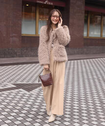 PROPORTION BODY DRESSING | 【加藤栞さん着用】ハイウエストラップパンツ / 1215230004(その他パンツ)