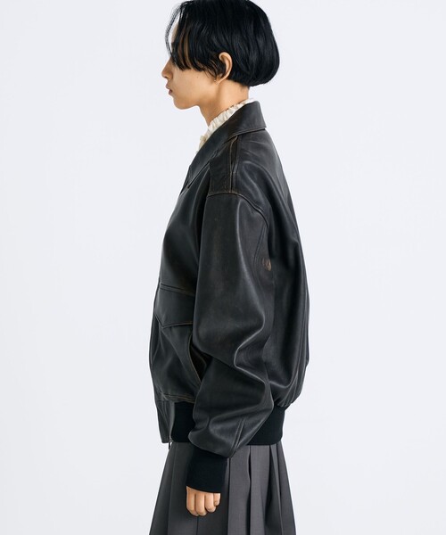 クラッシュレザー A-2ジャケット（ダッフルコート）｜EDITION