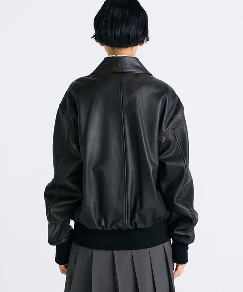 クラッシュレザー A-2ジャケット（ダッフルコート）｜EDITION