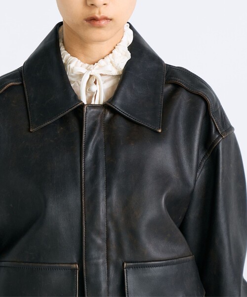 クラッシュレザー A-2ジャケット（ダッフルコート）｜EDITION