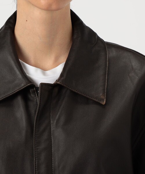 クラッシュレザー A-2ジャケット（ダッフルコート）｜EDITION