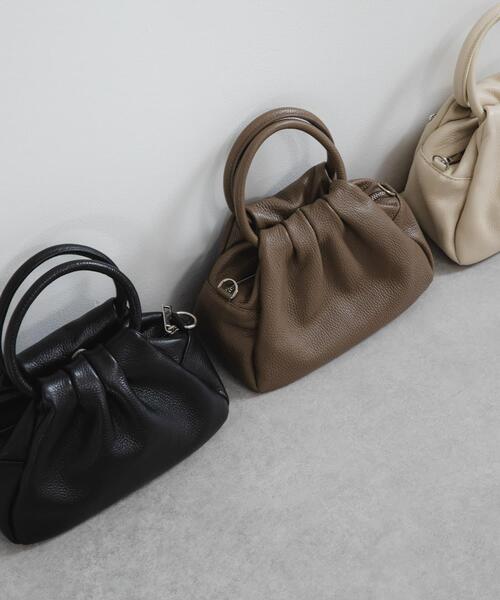 URBAN RESEARCH（アーバンリサーチ）の「レザーハンドバッグ（ハンドバッグ・レディース・モカ/ブラック/オフホワイト・-）」の20枚目の写真