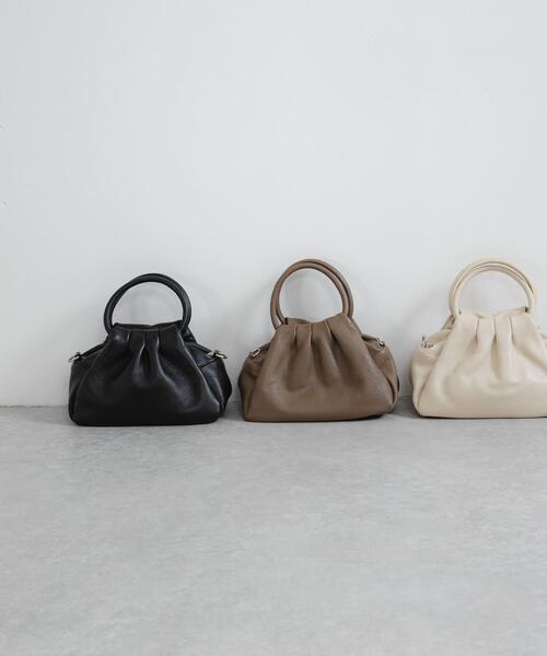 URBAN RESEARCH（アーバンリサーチ）の「レザーハンドバッグ（ハンドバッグ・レディース・モカ/ブラック/オフホワイト・-）」の10枚目の写真