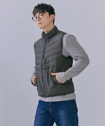 男性ハイネック軽量ダウンベスト-CFRK7311C03（ダウンベスト