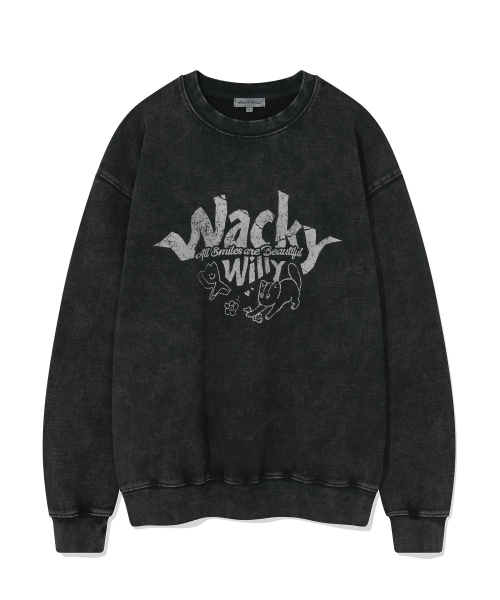 Wacky WiLLy(ワッキーウィリー)の「キキレオタイポグラフィック スウェットチャコール(スウェット・レディース・その他・SMALL/LARGE)」の2枚目の写真