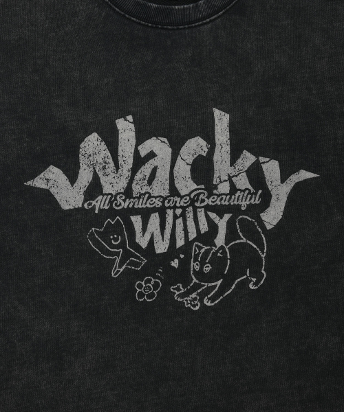 Wacky WiLLy(ワッキーウィリー)の「キキレオタイポグラフィック スウェットチャコール(スウェット・レディース・その他・SMALL/LARGE)」の5枚目の写真