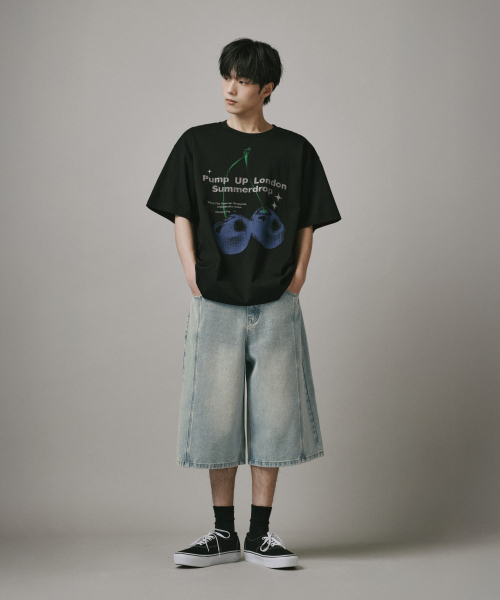 Verdnt（バーダント）の「切開ウォッシュドデニムバミューダパンツ[ライトブルー]（その他パンツ・レディース・ライトインディゴブルー・SMALL/MEDIUM/LARGE/X-LARGE）」の5枚目の写真