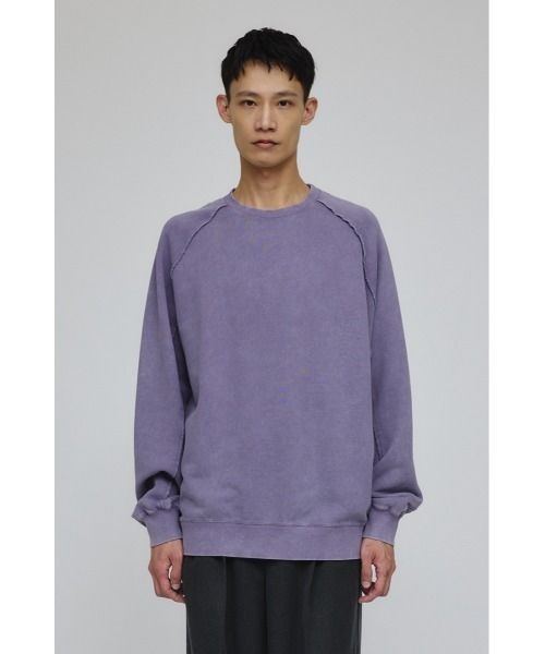 STYLEMIXER（スタイルミキサー）の「ピグメントダイクルースウェット（スウェット・メンズ・ブラック/カーキ/パープル・MEDIUM/LARGE）」の3枚目の写真