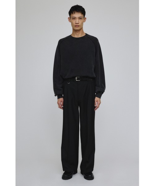 STYLEMIXER（スタイルミキサー）の「ピグメントダイクルースウェット（スウェット・メンズ・ブラック/カーキ/パープル・MEDIUM/LARGE）」の4枚目の写真