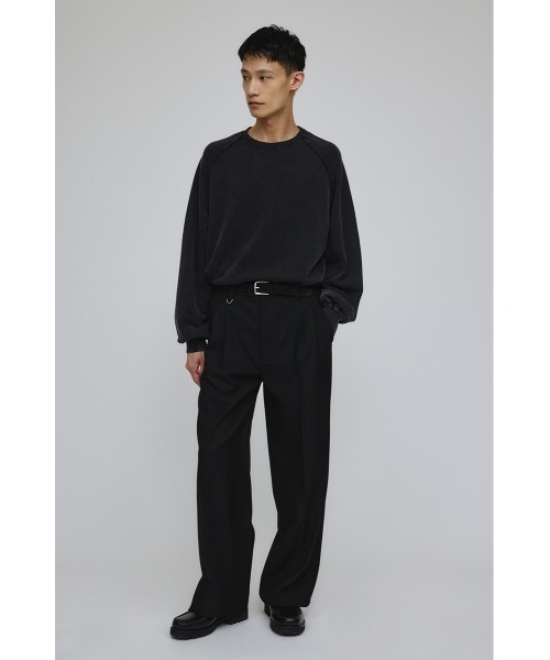 STYLEMIXER（スタイルミキサー）の「ピグメントダイクルースウェット（スウェット・メンズ・ブラック/カーキ/パープル・MEDIUM/LARGE）」の5枚目の写真