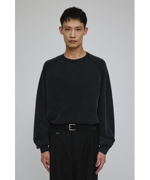 STYLEMIXER（スタイルミキサー）の「ピグメントダイクルースウェット（スウェット・メンズ・ブラック/カーキ/パープル・MEDIUM/LARGE）」の6枚目の写真