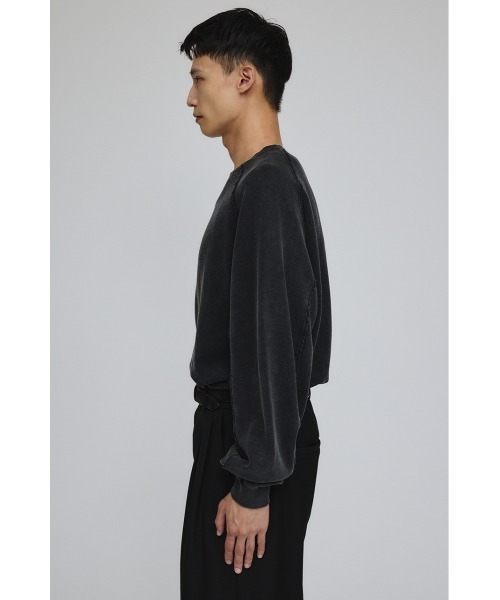 STYLEMIXER（スタイルミキサー）の「ピグメントダイクルースウェット（スウェット・メンズ・ブラック/カーキ/パープル・MEDIUM/LARGE）」の8枚目の写真