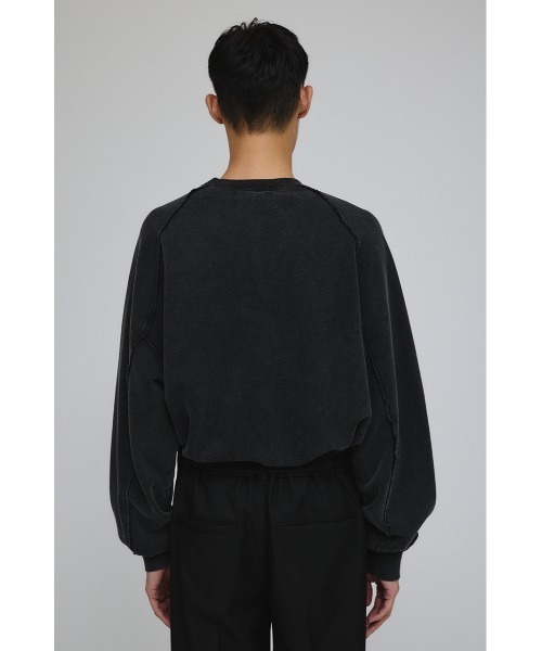 STYLEMIXER（スタイルミキサー）の「ピグメントダイクルースウェット（スウェット・メンズ・ブラック/カーキ/パープル・MEDIUM/LARGE）」の9枚目の写真