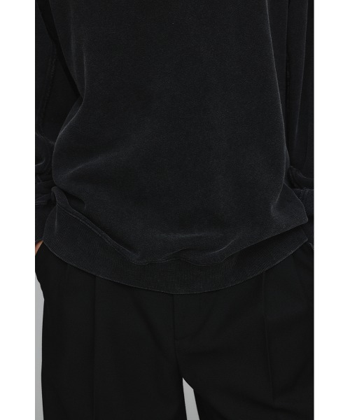 STYLEMIXER（スタイルミキサー）の「ピグメントダイクルースウェット（スウェット・メンズ・ブラック/カーキ/パープル・MEDIUM/LARGE）」の10枚目の写真