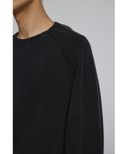 STYLEMIXER（スタイルミキサー）の「ピグメントダイクルースウェット（スウェット・メンズ・ブラック/カーキ/パープル・MEDIUM/LARGE）」の12枚目の写真