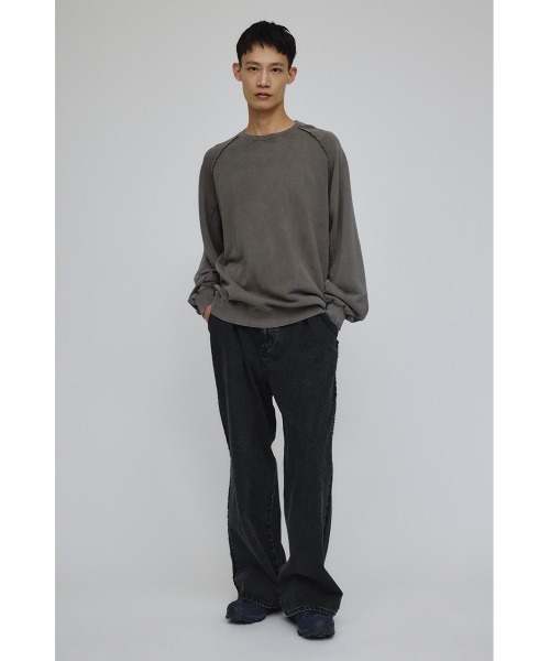 STYLEMIXER（スタイルミキサー）の「ピグメントダイクルースウェット（スウェット・メンズ・ブラック/カーキ/パープル・MEDIUM/LARGE）」の18枚目の写真
