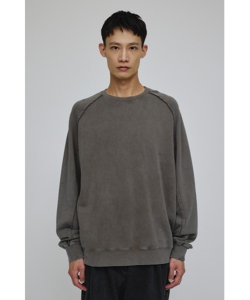 STYLEMIXER（スタイルミキサー）の「ピグメントダイクルースウェット（スウェット・メンズ・ブラック/カーキ/パープル・MEDIUM/LARGE）」の19枚目の写真